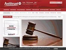 Tablet Screenshot of antitrust.pl